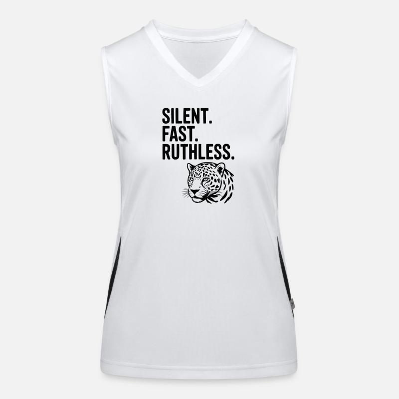 Silent. Fast. Ruthless. Women's Functional Contrast Tank Top