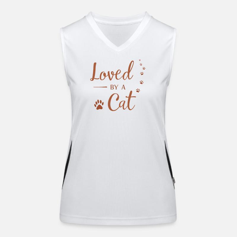 Loved by a Cat Women's Functional Contrast Tank Top