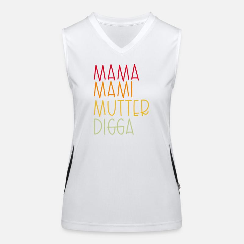 Mama Mami  Mutter Digga Funktionelles Kontrast-Tank Top für Frauen