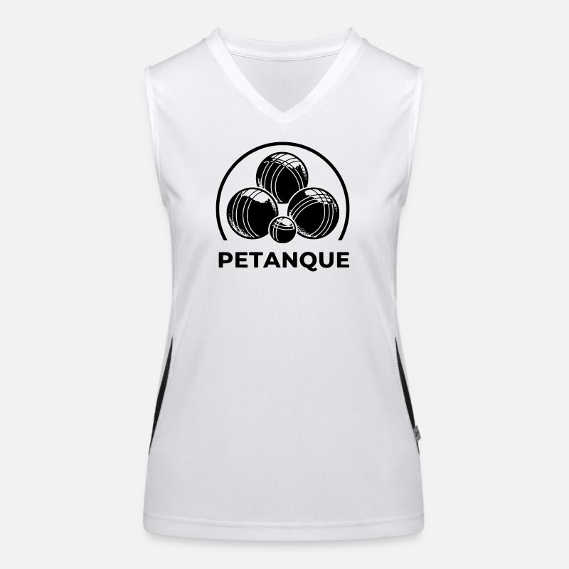 logo petanque Débardeur respirant contrasté Femme