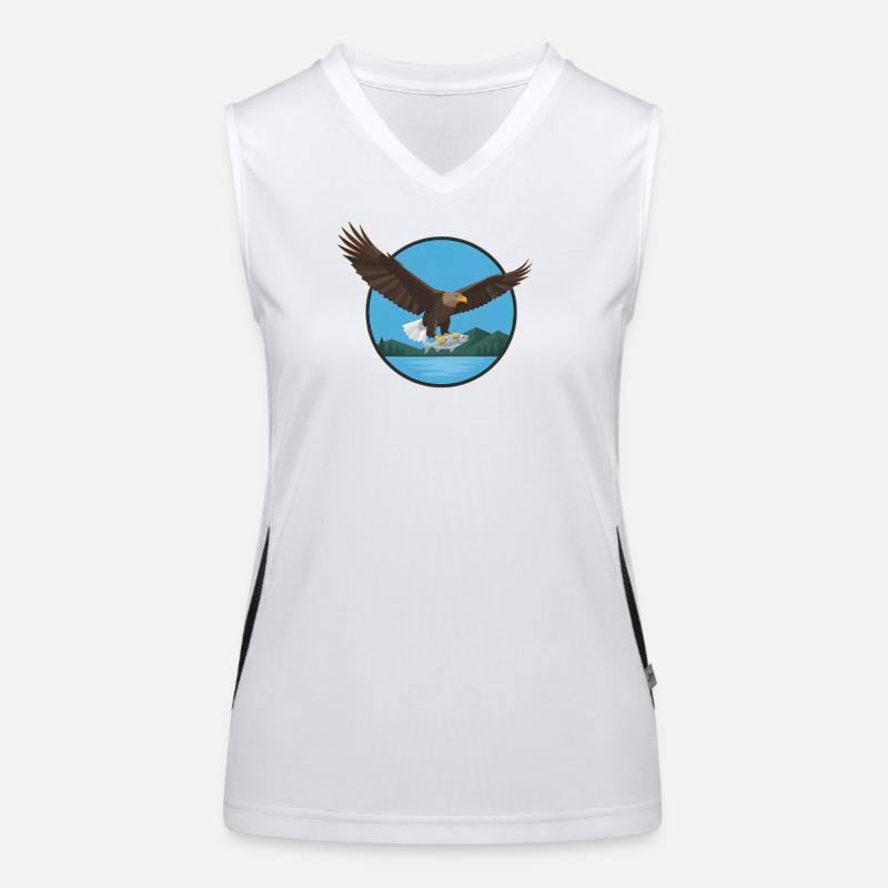 White-tailed eagle eagle Women's Functional Contrast Tank Top