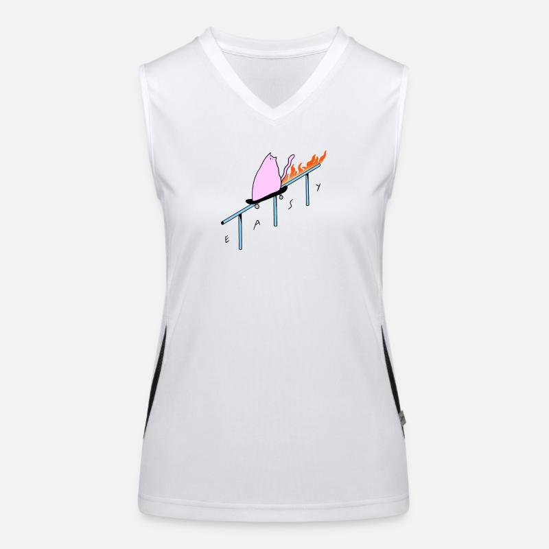 Easy_Cat Women's Functional Contrast Tank Top