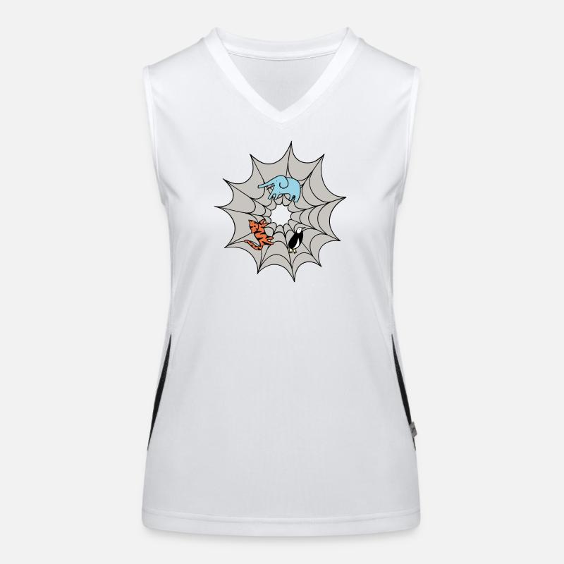 Spider web Women's Functional Contrast Tank Top