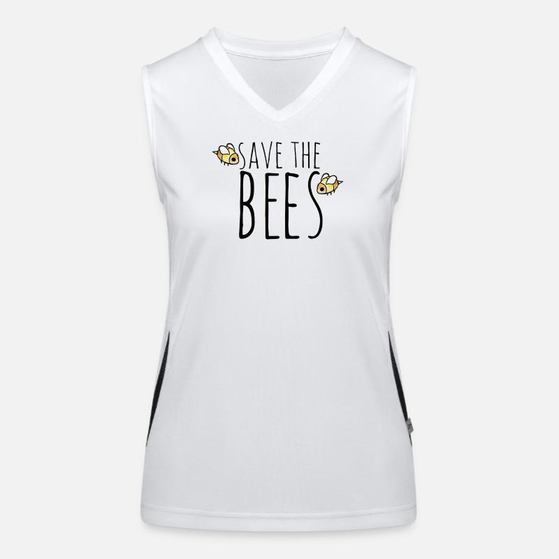 Save the Bees Bee Conservation Women's Functional Contrast Tank Top