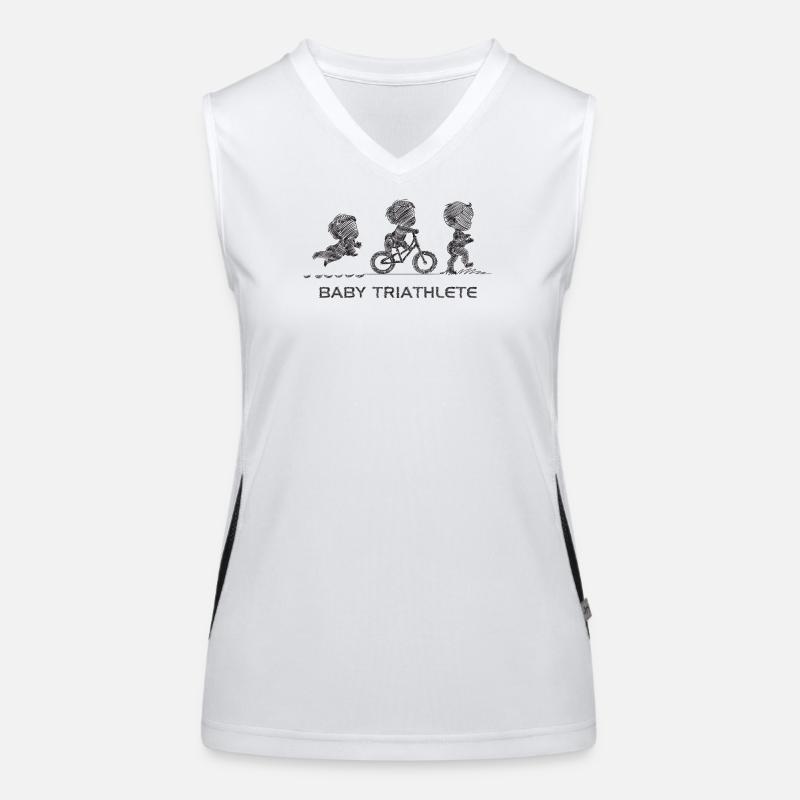 Little Budding Triathlete Women's Functional Contrast Tank Top