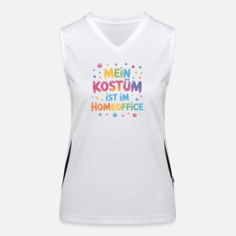 Le costume se trouve dans le bureau du carnaval du bureau principal Débardeur respirant contrasté Femme