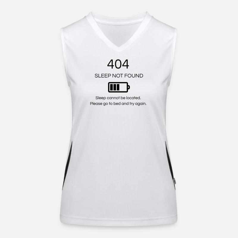 404 Sommeil introuvable Débardeur respirant contrasté Femme