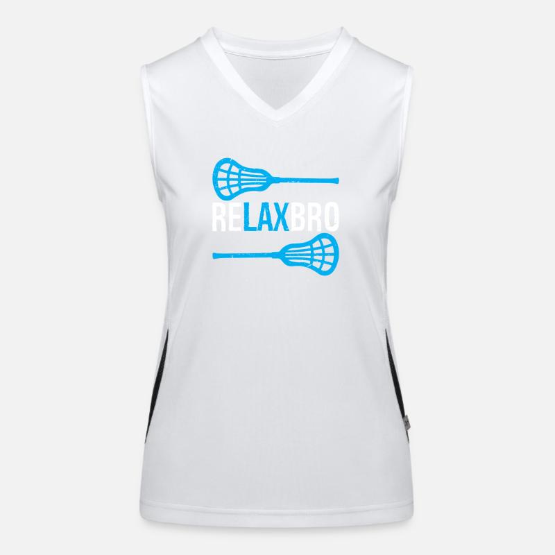 Relax Bro Lacrosse Débardeur respirant contrasté Femme