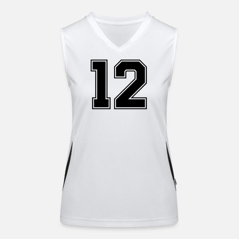 12 Number Women's Functional Contrast Tank Top