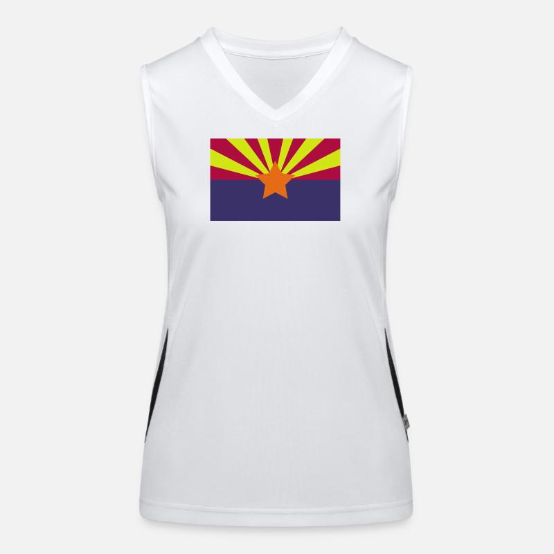 Drapeau de l’Arizona Débardeur respirant contrasté Femme