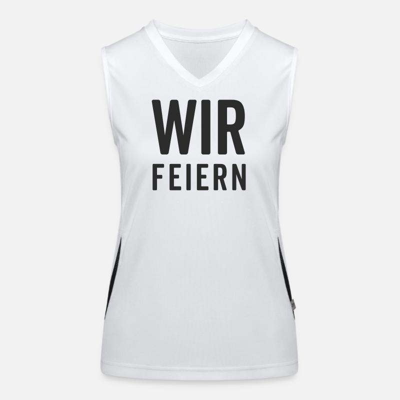 We Celebrate – Party Motif Women's Functional Contrast Tank Top