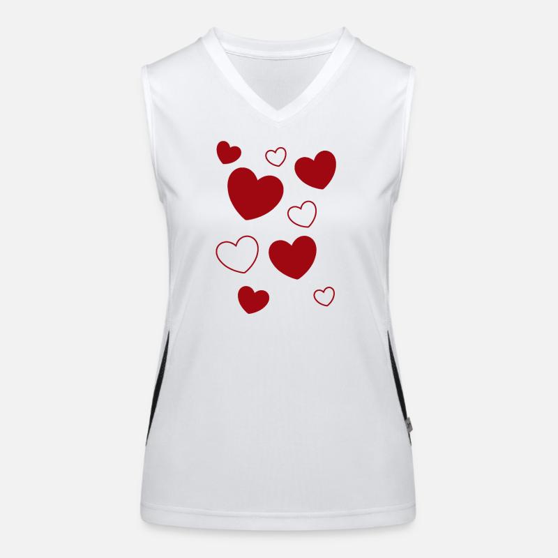 Cadeau rouge de la Saint-Valentin Débardeur respirant contrasté Femme