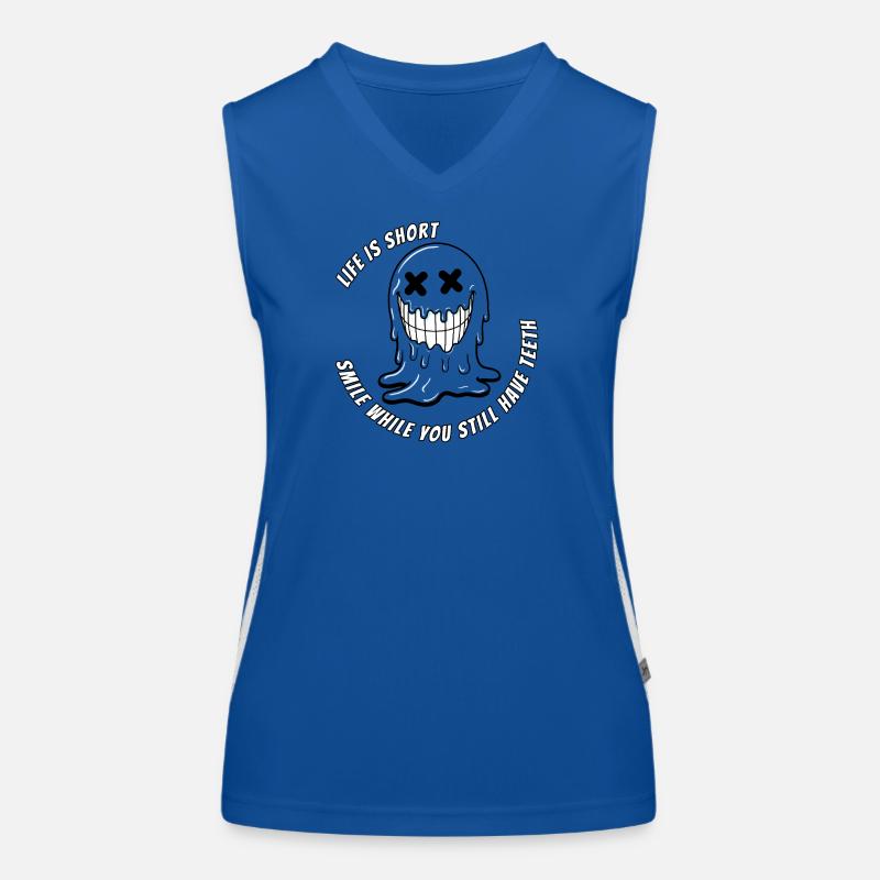 Leben und Teeth.TR Funktionelles Kontrast-Tank Top für Frauen