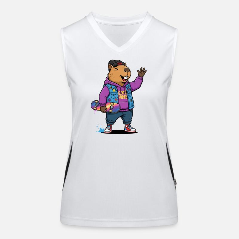Beaver Skate Vibes Pullover Hoodie Women's Functional Contrast Tank Top
