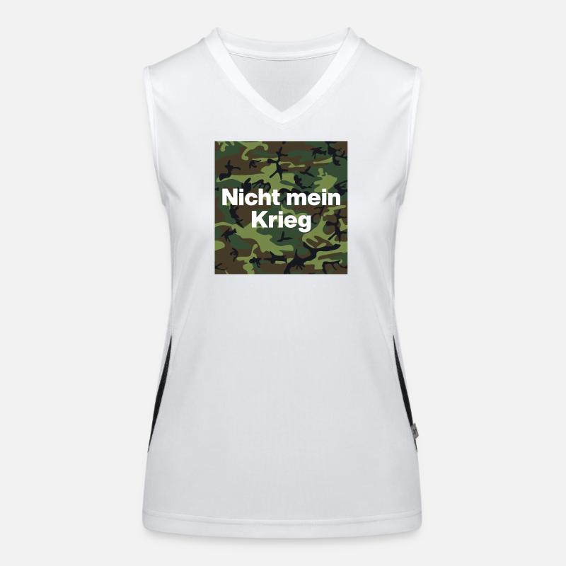 NOT MY WAR! NO CONSCIENTIOUS OBJECTOR Women's Functional Contrast Tank Top