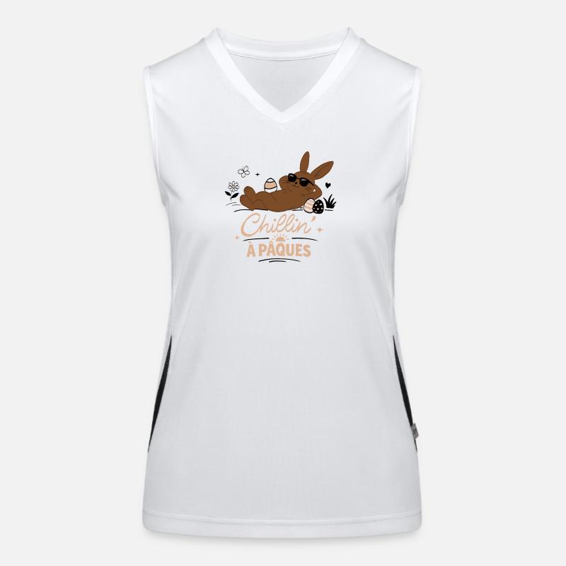 Easter Bunny Women's Functional Contrast Tank Top