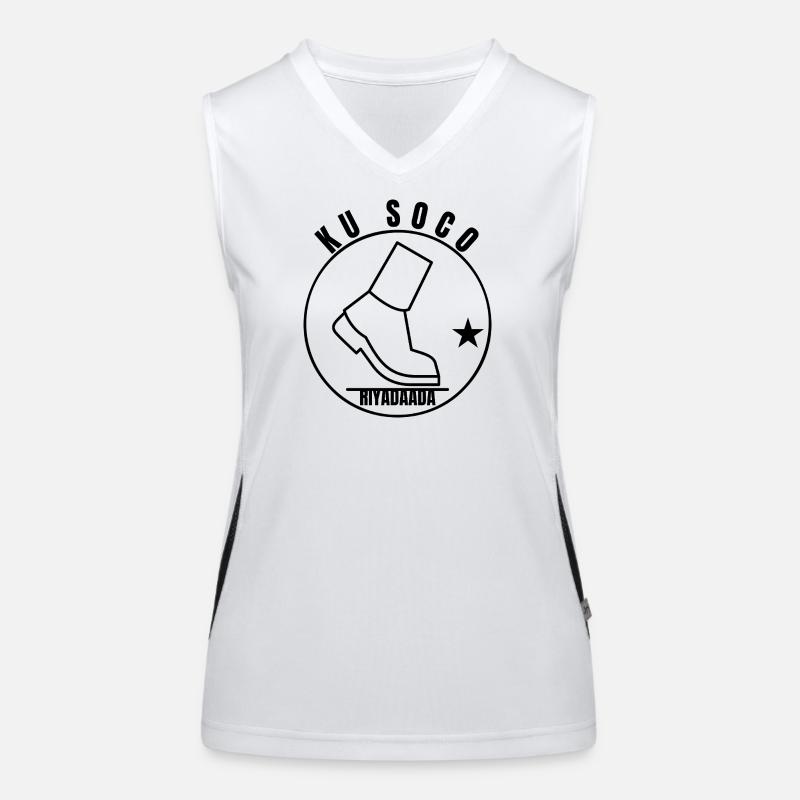 Ku Soco Riyadaada Somali Dream Chaser Tee Débardeur respirant contrasté Femme