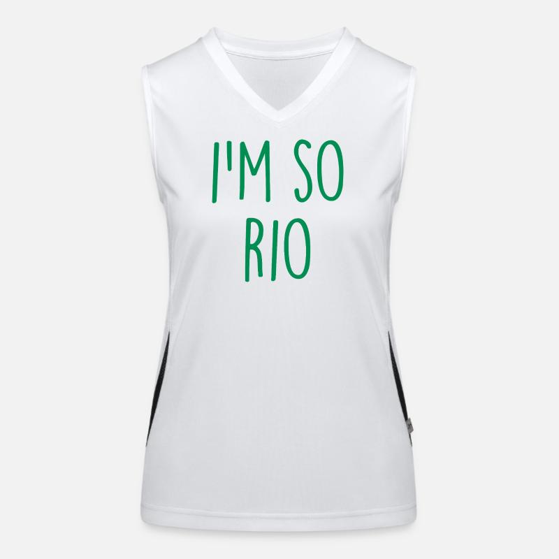Rio de Janeiro Brésil Brasilien Débardeur respirant contrasté Femme