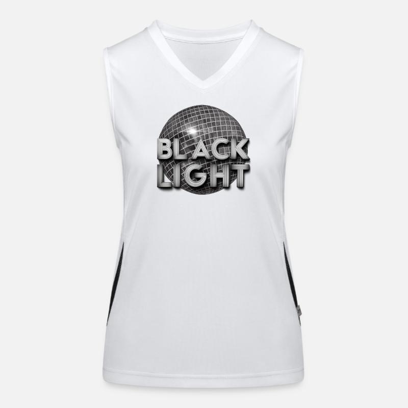 Schwarzes Licht Retro-Disco Funktionelles Kontrast-Tank Top für Frauen