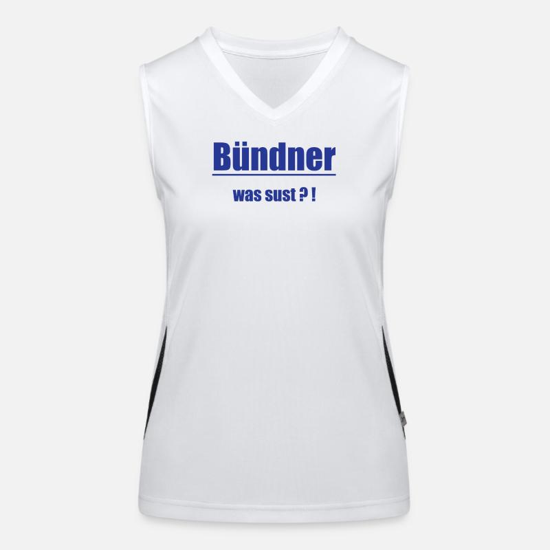 Bündner Was Sust?! Funktionelles Kontrast-Tank Top für Frauen