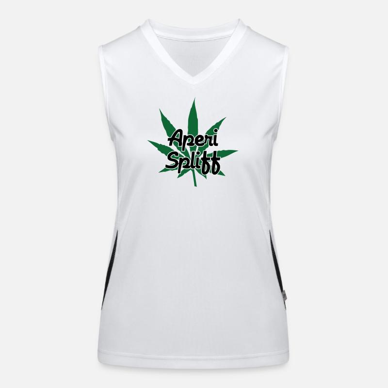 Aperi Spliff - Cannabis - Weed Women's Functional Contrast Tank Top