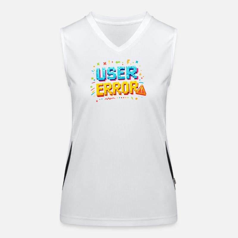 User Error Pixel Art Women's Functional Contrast Tank Top