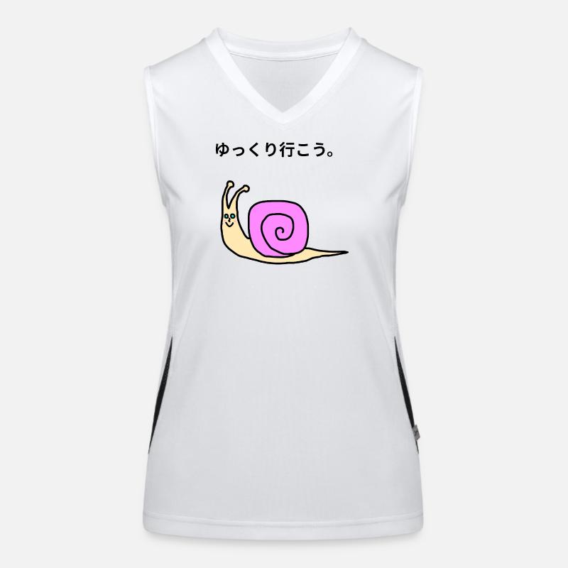 Kawaii-Pinkschnecke Funktionelles Kontrast-Tank Top für Frauen