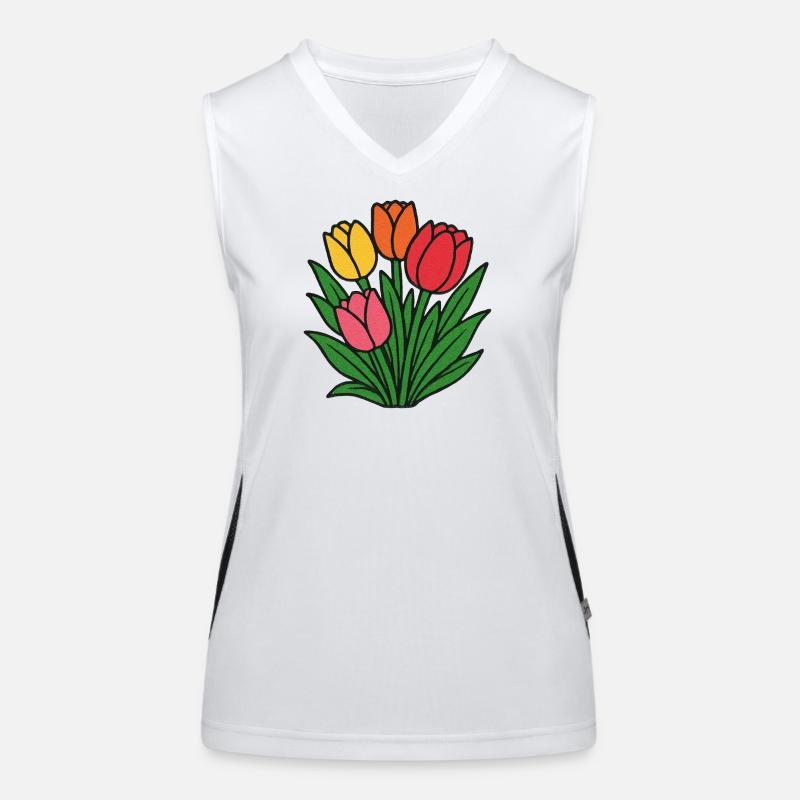 Tulip Patch Bloom Women's Functional Contrast Tank Top