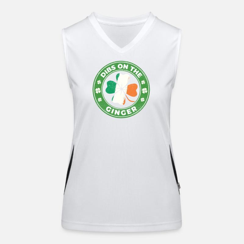 Dibs On The Ginger St Patrick’s Irish Women's Functional Contrast Tank Top