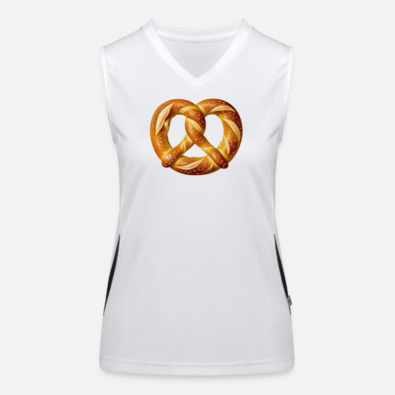 Pretzel Baker Costume Bakery Bakery Carnival Women's Functional Contrast Tank Top
