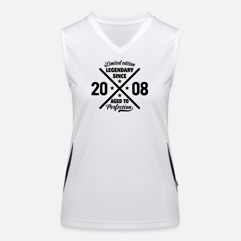 Limited Edition 2008 | Geburtstag Geschenk Funktionelles Kontrast-Tank Top für Frauen