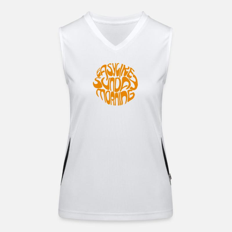 Psychedelic Sunday Round Women's Functional Contrast Tank Top