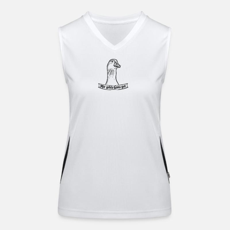 Gans Funktionelles Kontrast-Tank Top für Frauen