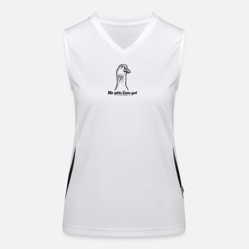 Gans Funktionelles Kontrast-Tank Top für Frauen