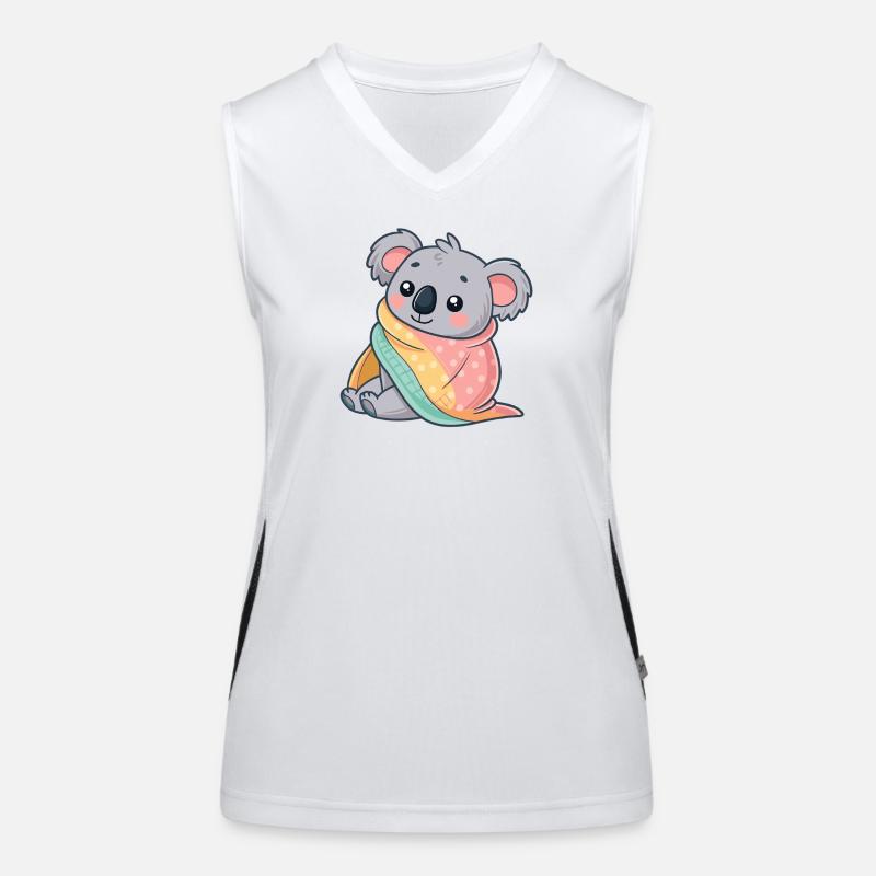 Koala Cozy Under Blanket Women's Functional Contrast Tank Top