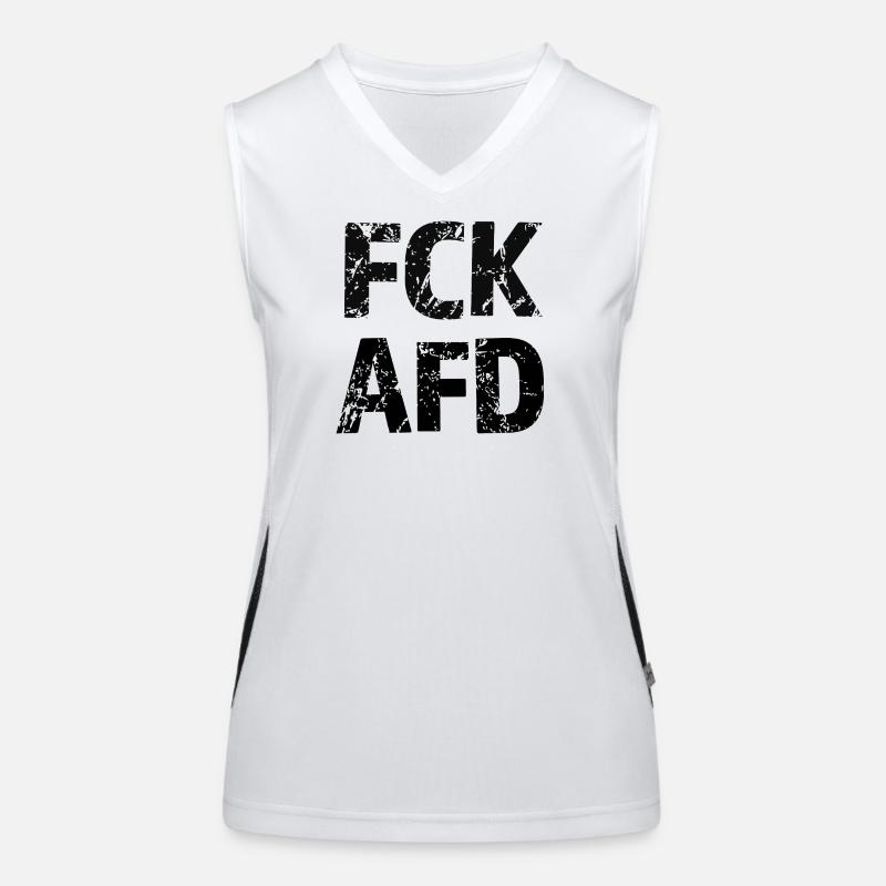 FCK AFD Bold Text Graphic Women's Functional Contrast Tank Top