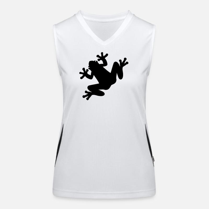 Frosch Funktionelles Kontrast-Tank Top für Frauen
