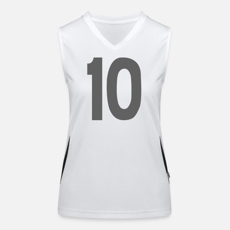 10 Numbers Women's Functional Contrast Tank Top