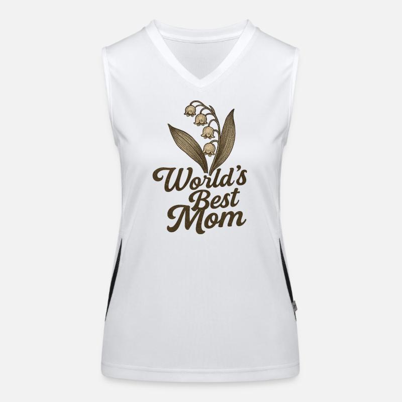 Das Weltbeste Mama-Lily-Design Funktionelles Kontrast-Tank Top für Frauen