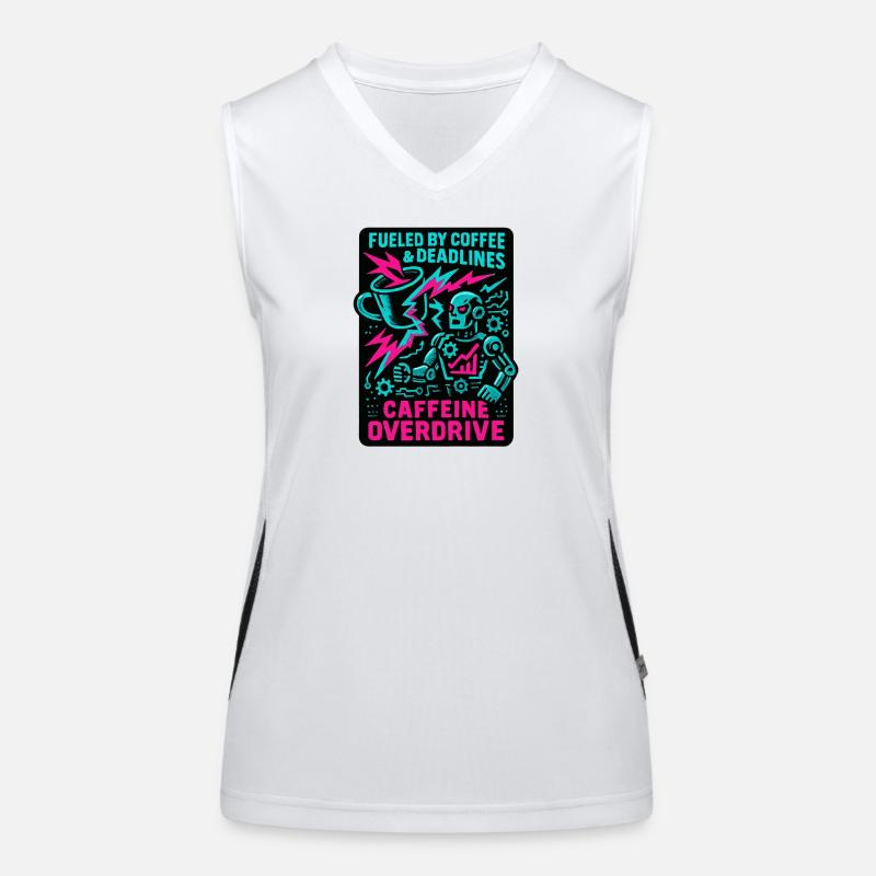 Telearbeit – Telearbeit – Voll-Fernarbeit Funktionelles Kontrast-Tank Top für Frauen