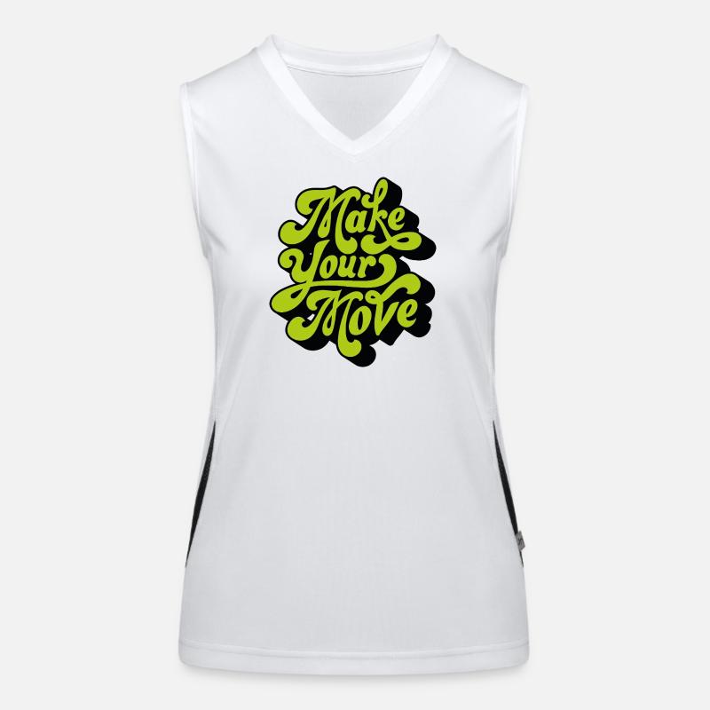 Mach deinen Zug Funktionelles Kontrast-Tank Top für Frauen