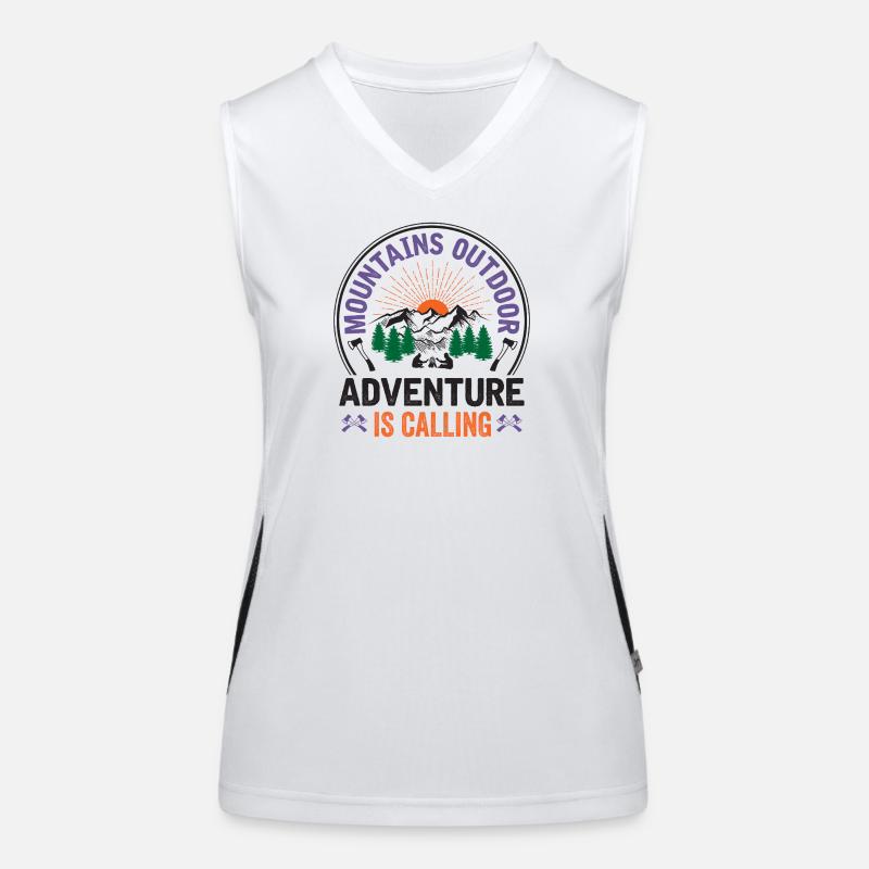 Berge – Das Abenteuer ruft Funktionelles Kontrast-Tank Top für Frauen