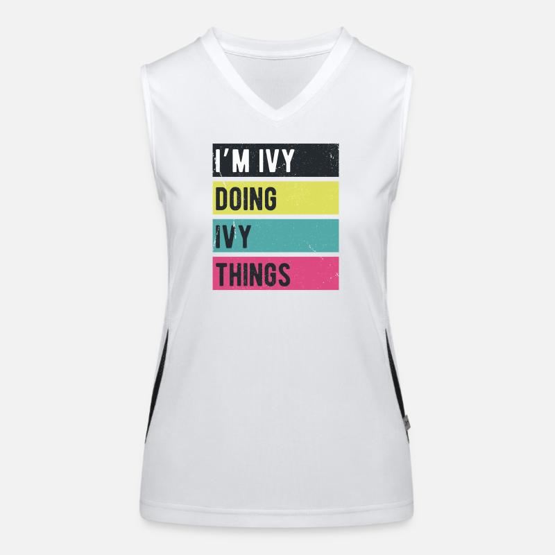 I’m Ivy Doing Ivy Things Retro Colors Women's Functional Contrast Tank Top