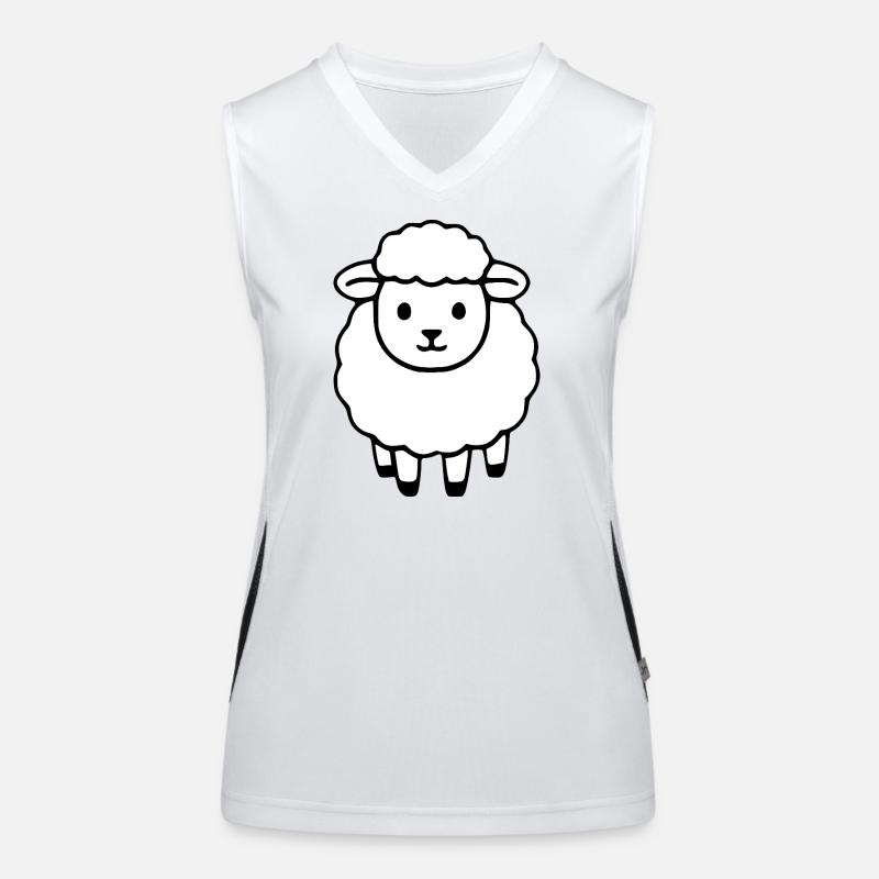 Sheep Sheep Lamb Women's Functional Contrast Tank Top