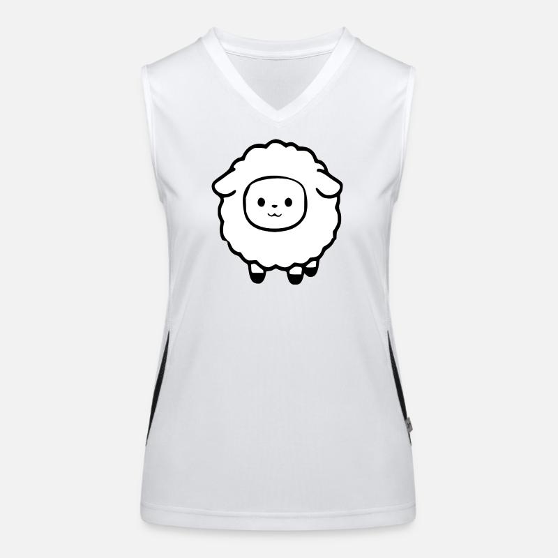 Schaf Schäfchen Lamm Funktionelles Kontrast-Tank Top für Frauen