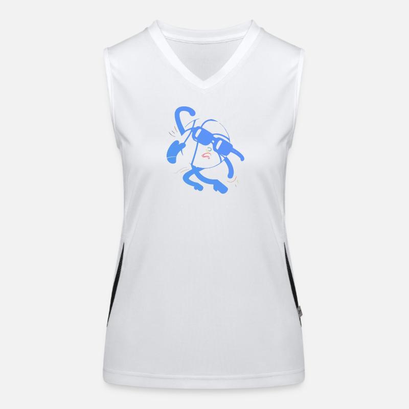 Blue ball Women's Functional Contrast Tank Top