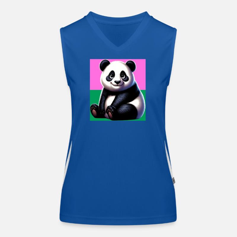 Panda Funktionelles Kontrast-Tank Top für Frauen