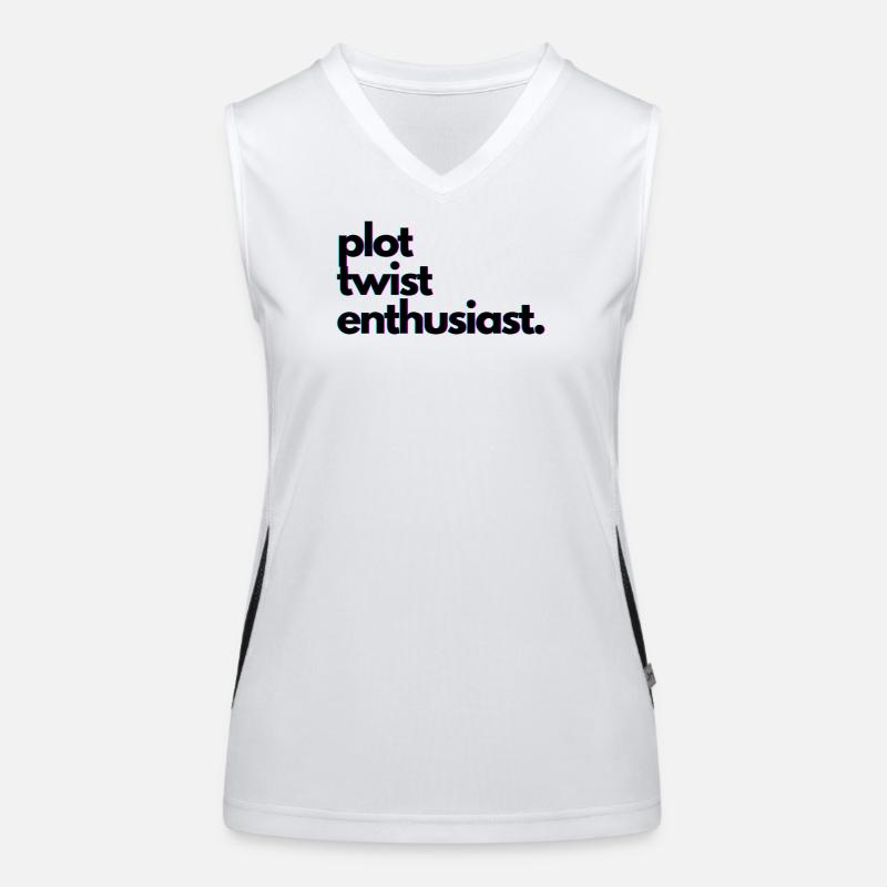 Plot_twist_enthusiast Women's Functional Contrast Tank Top
