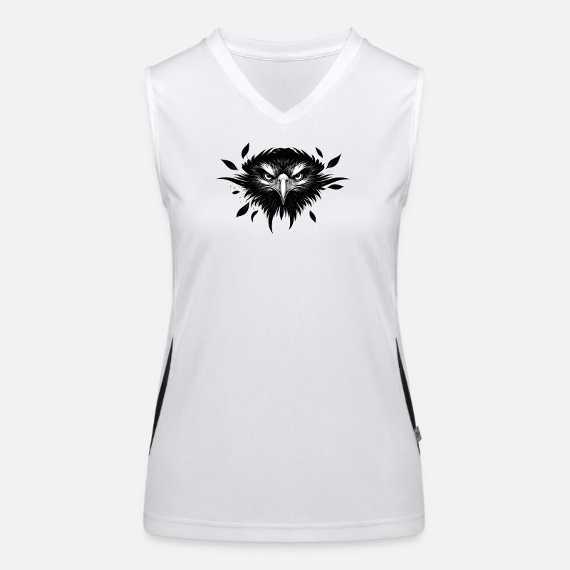 Greifvogel Blick – Stärke & Freiheit  Funktionelles Kontrast-Tank Top für Frauen