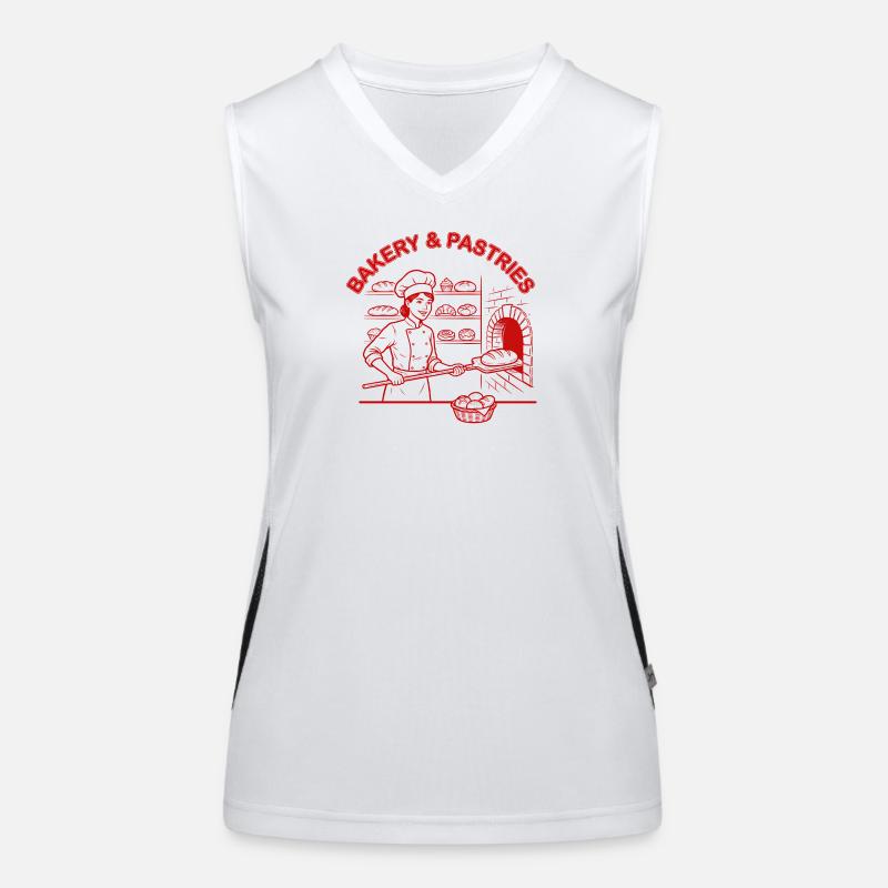 Bakery and Pastries Women's Functional Contrast Tank Top